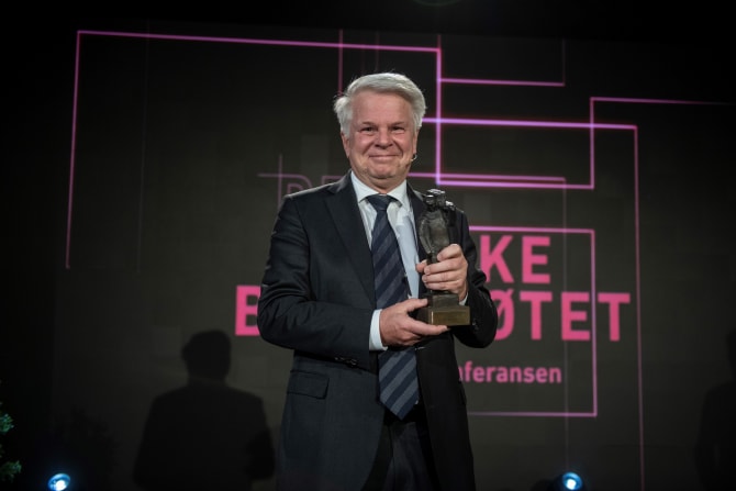 Tore Thorstensen mottok Byggenæringens Ærespris 2020.