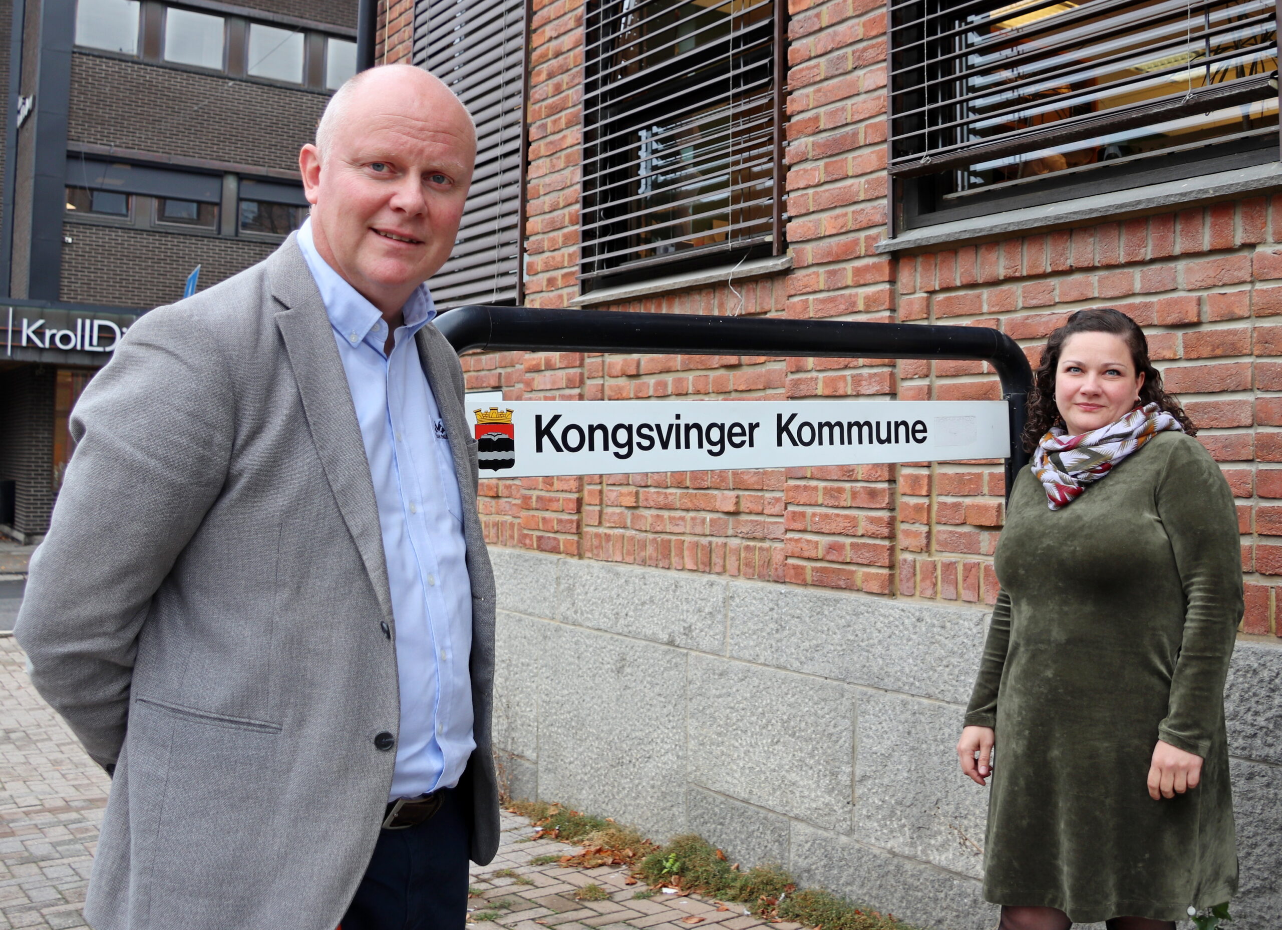 Rådmann Lars Andreas Uglem og ordfører Margrethe Haarr