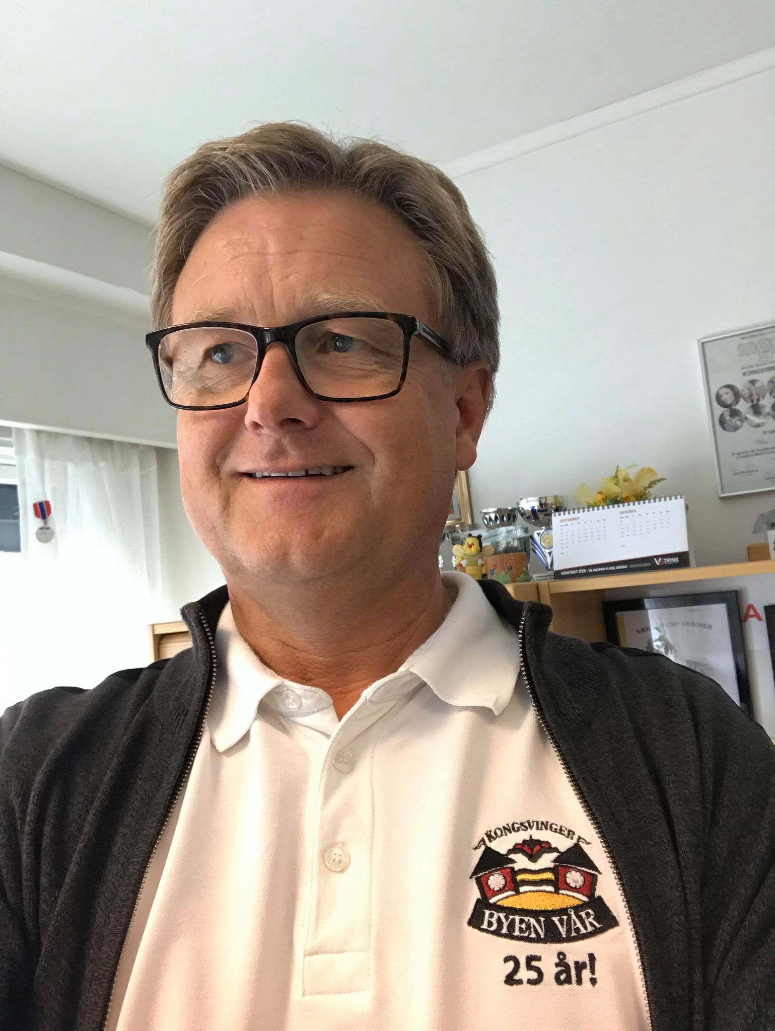 Leder i Byen Vår i Kongsvinger, Uno Arnesen.
