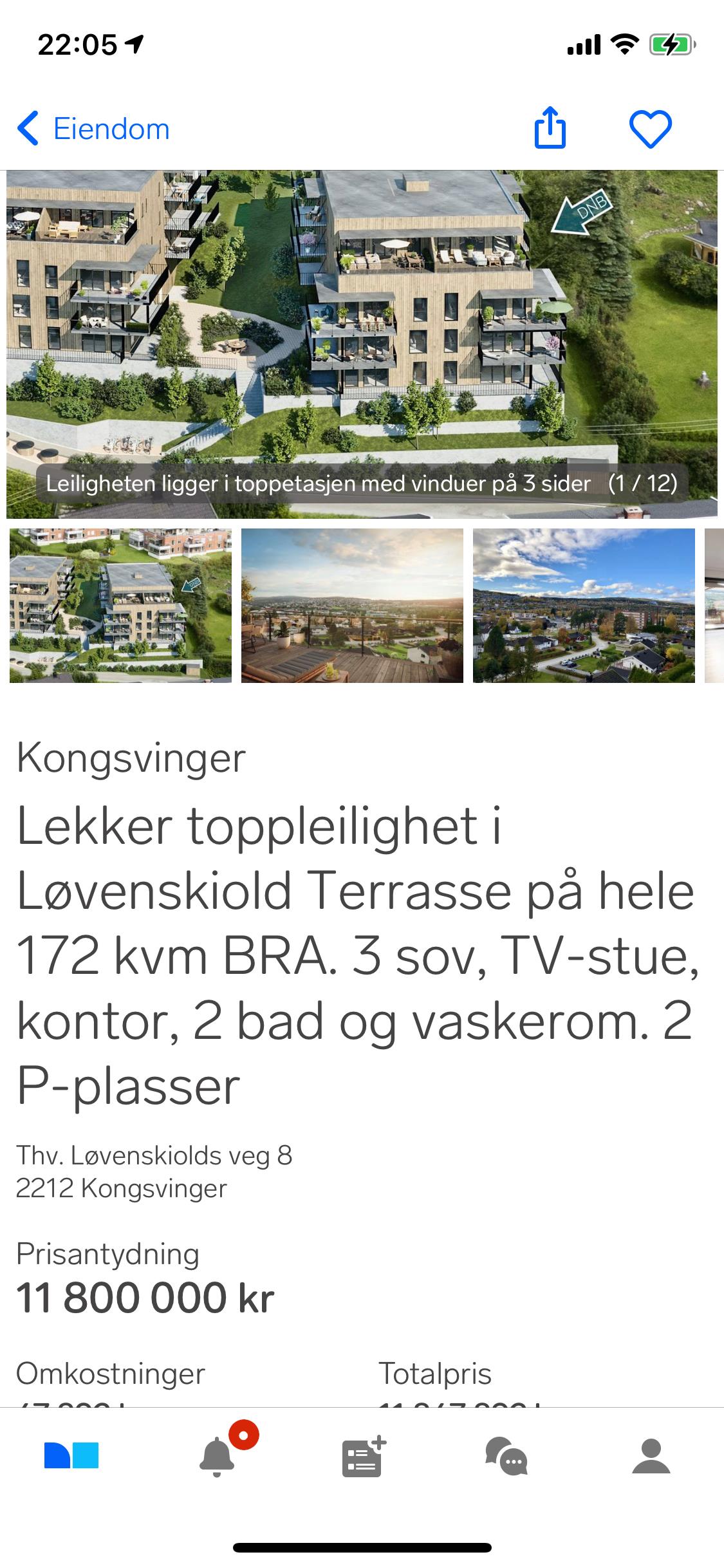 Med en prisantydning på 11,8 millioner ligger dette an til å bli byens dyreste leilighet