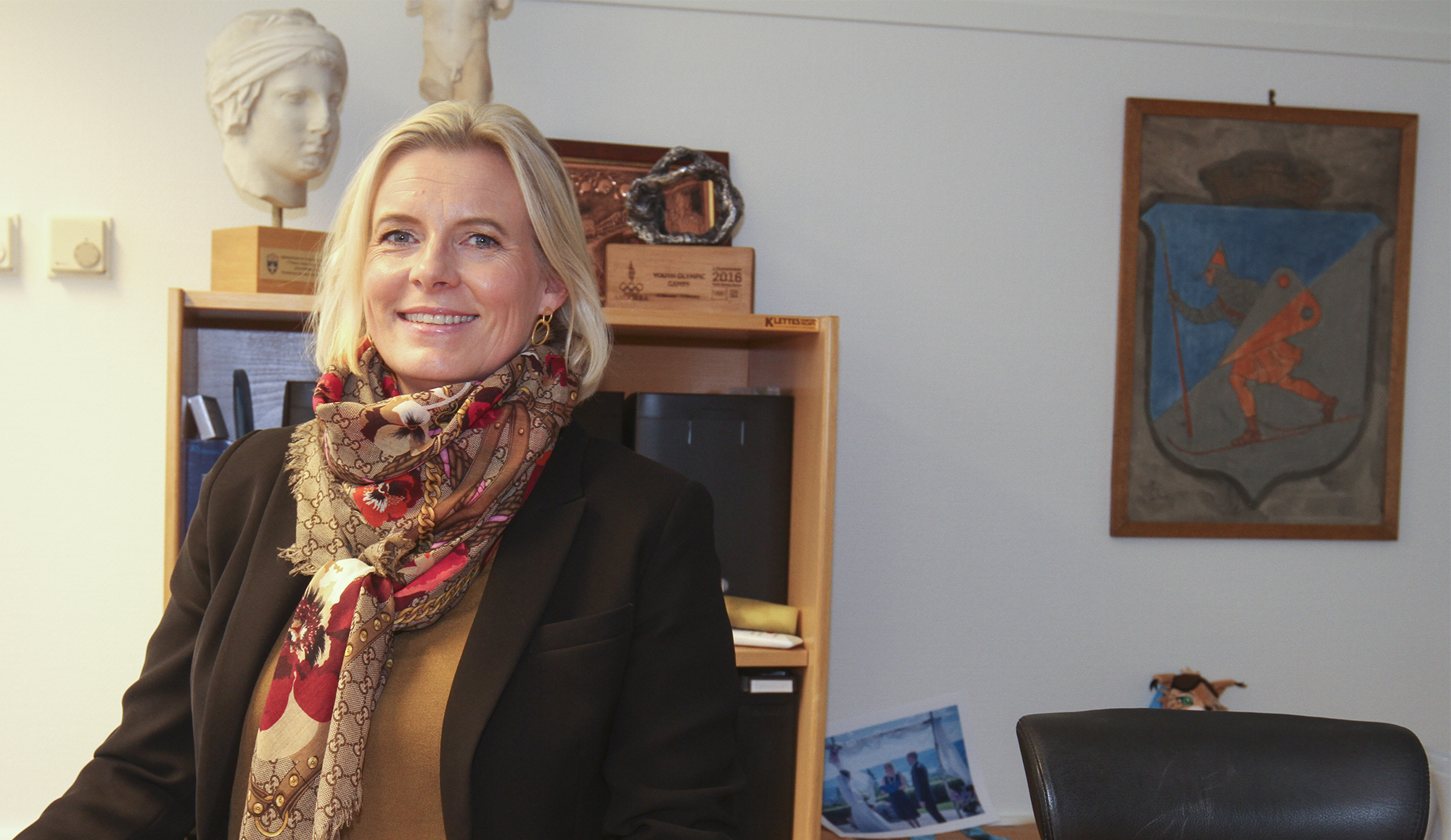Ingunn Trosholmen rykket opp fra varaordfører til ordfører etter valget i fjor høst. – Jeg har lagt bak meg et spesielt år i ordførerstolen, sier hun.