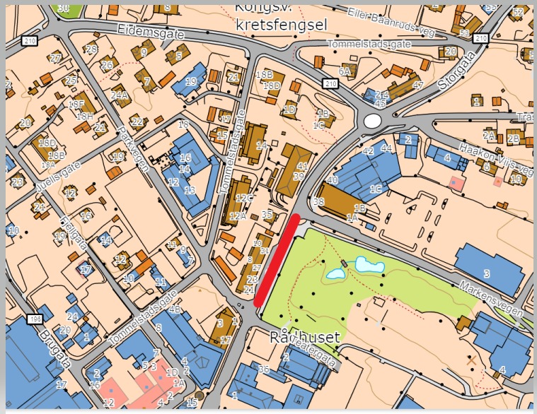 Storgata er stengt tirsdag - og kanskje litt lenger. Omkjøring er skiltet.