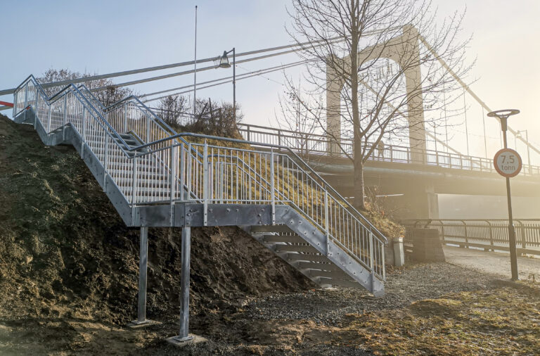 Den allerede mye omtalte trappa ved gamlebrua i Kongsvinger sentrum.