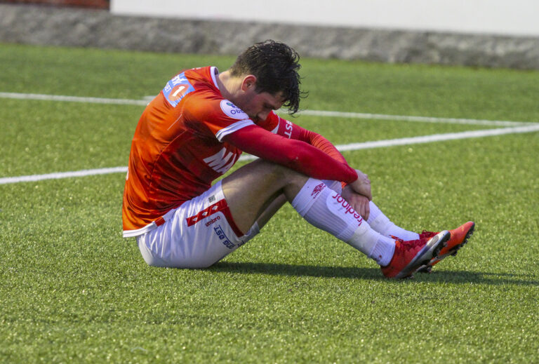 Fredrik Pålerud var en slagen mann etter 0-4 for Grorud og nedrykk.