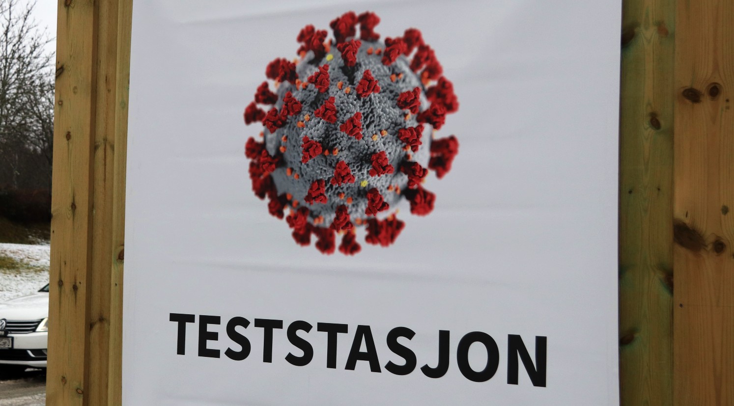 Teststasjonen er utendørs i Otervegen 26 på Rasta.