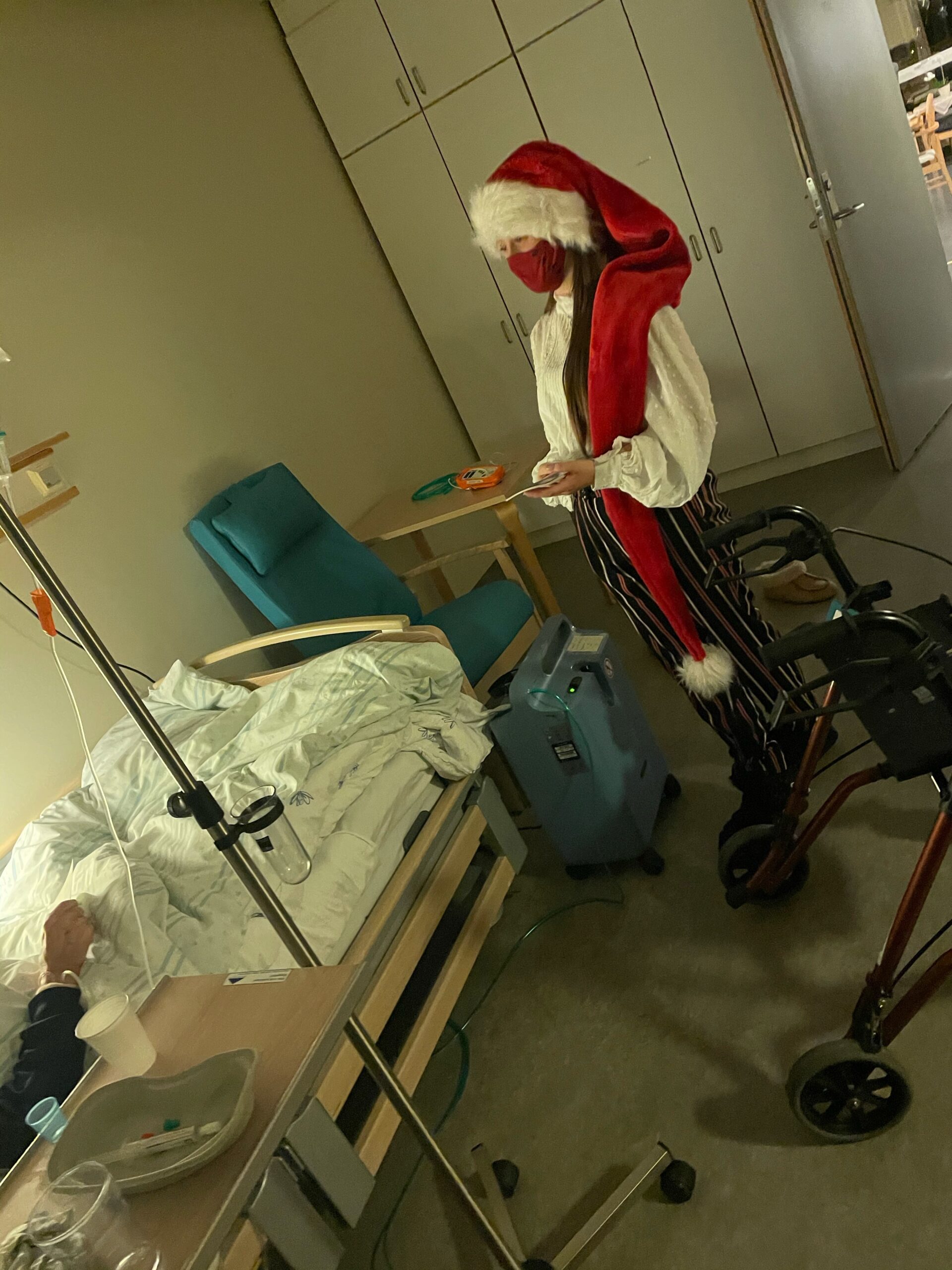 Hver enkelt av beboerne fikk et personlig julekort fra Karianne