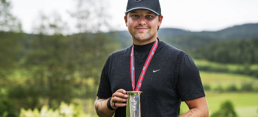 Kevin Wright er norgesmester i golf og medlem i Kongsvinger.