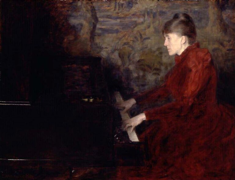 Erika Nissen malt av Erik Werenskiold i 1892.
