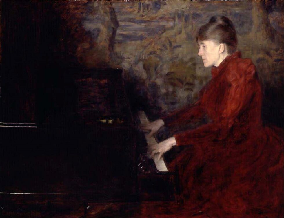 Erika Nissen malt av Erik Werenskiold i 1892.