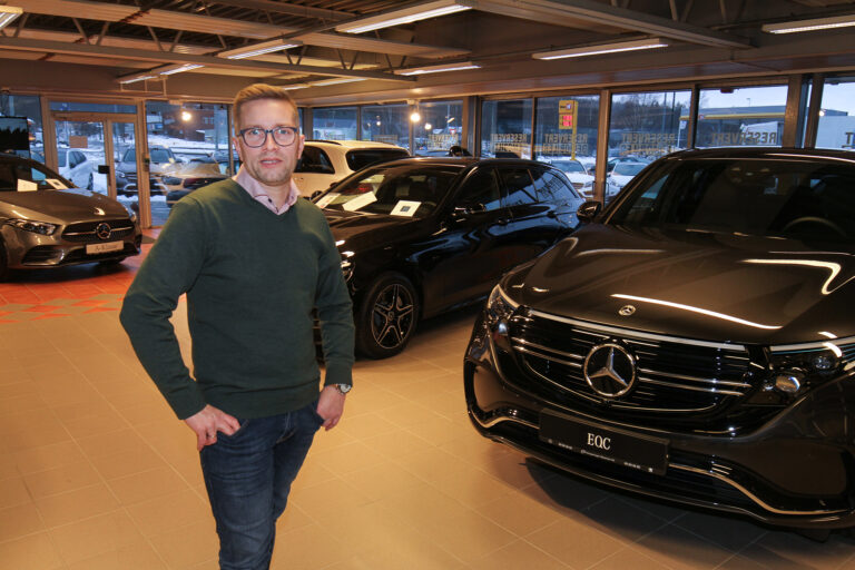 Anders Wangen har lagt bak seg et meget godt år som salgssjef for Mercedes-Benz.