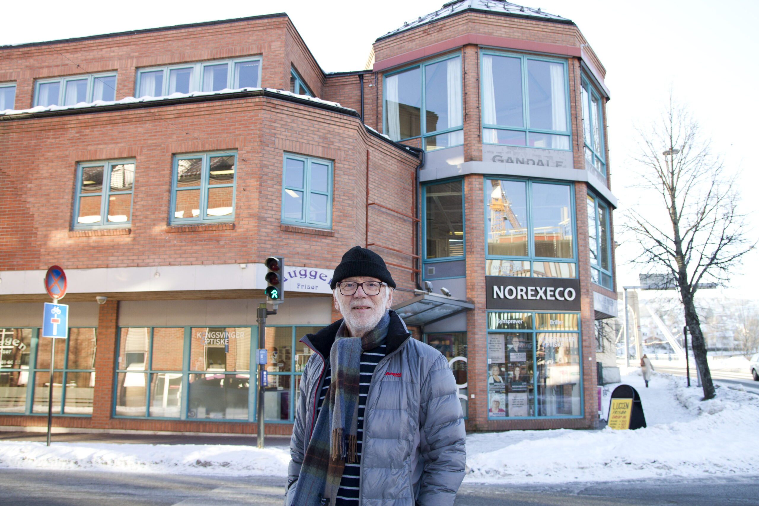 Tårnhuset på nordsiden av Gamlebrua er ett av byggene arkitekt Terje Martinsen er mest fornøyd med.