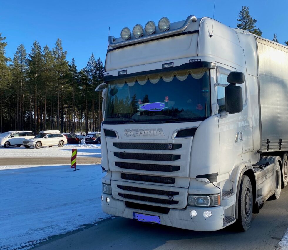 Under en kontroll Statens vegvesen hadde mandag var det flere avvik i den passerende tungtrafikken.