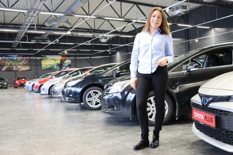 Elin Skoglund er vant til å være den eneste damen som selger biler. Med tiden er hun blitt salgssjef for byens mestselgende bilforretning, nemlig Sullands bruktbilforretning.