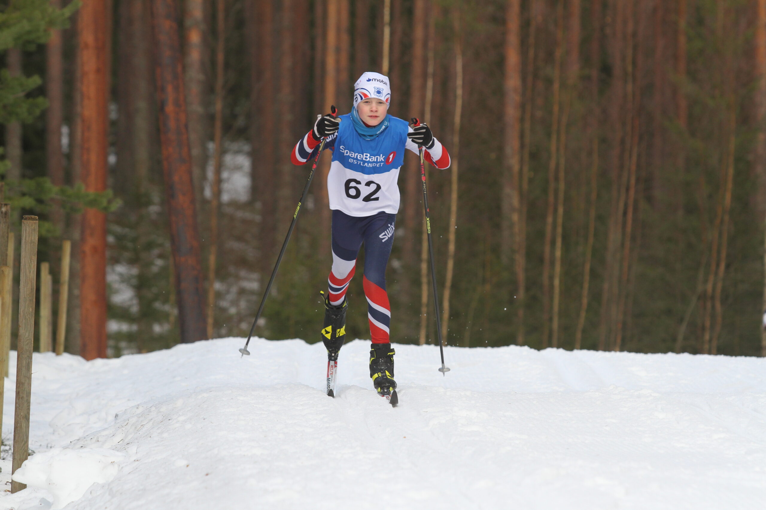 Henrik Holtet gikk raskt gjennom 2,5 kilometer.