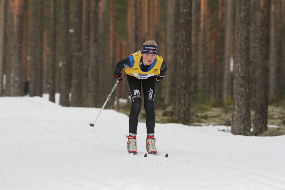 Dorthe Lillebekk, som bor i Kongsvinger og representerer Magnor UL. Lørdag ble hun kretsmester i klasse J14.