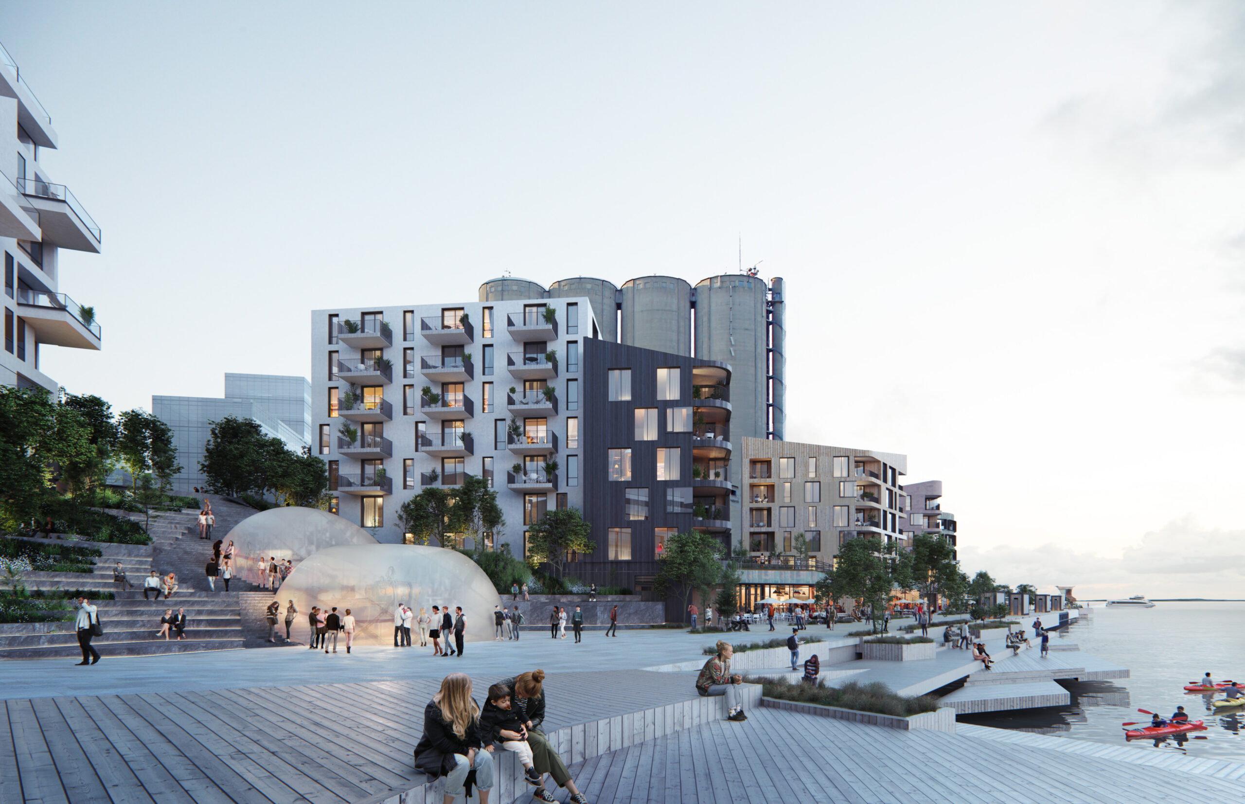 Slik vil nye Slemmestad sentrum bli seende ut om 10-15 år etter at det meste som står der i dag blir jevnet med jorda.