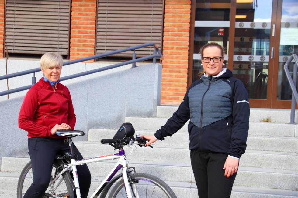 Hilde Nygaard og Ingunn Fossmellem i Kongsvinger kommune er blant dem som står bak aktivitetskampanjen i Kongsvinger.