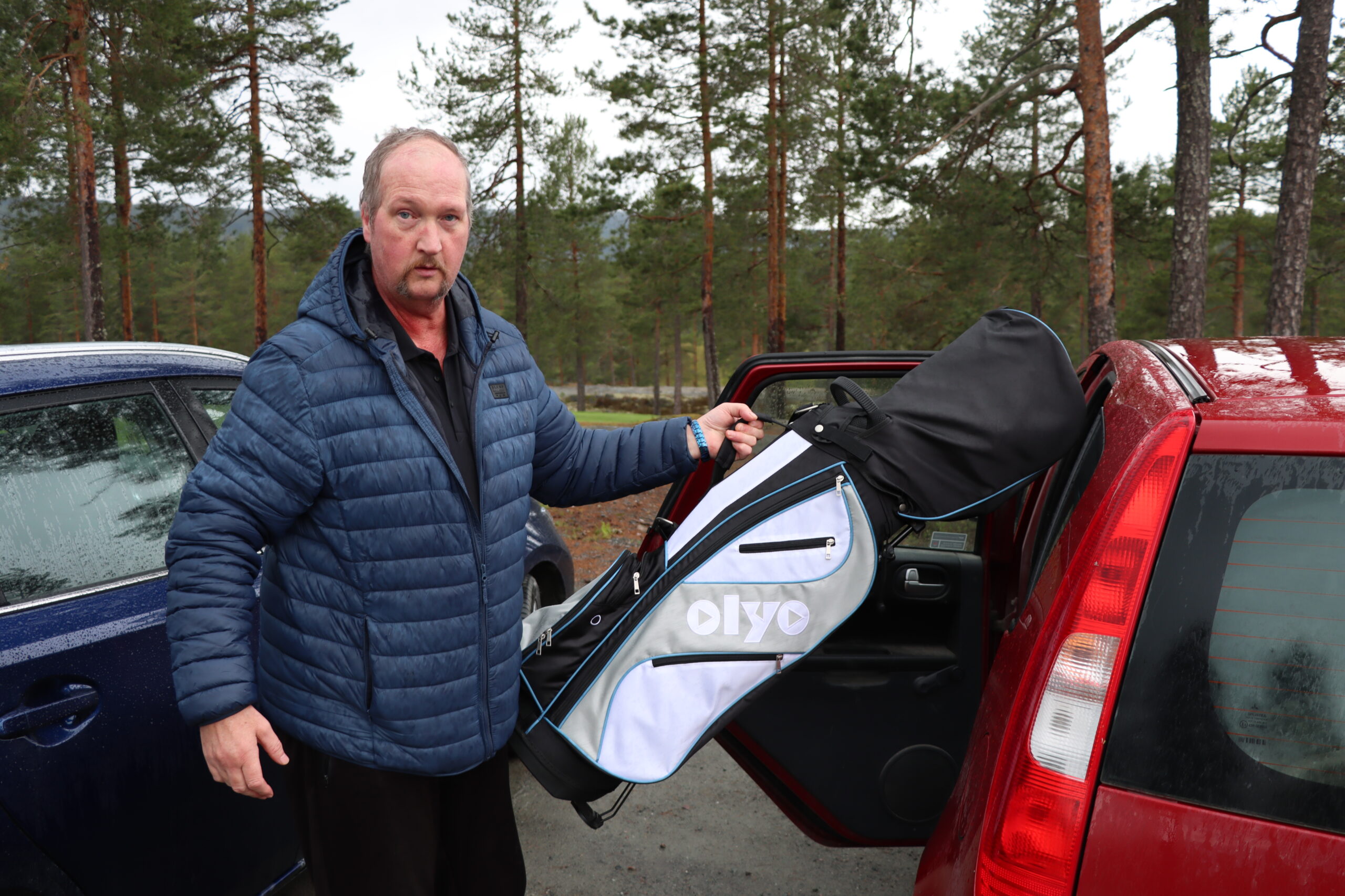 Nå er Håvard Høgda ofte på Liermoen med golfsettet sitt.