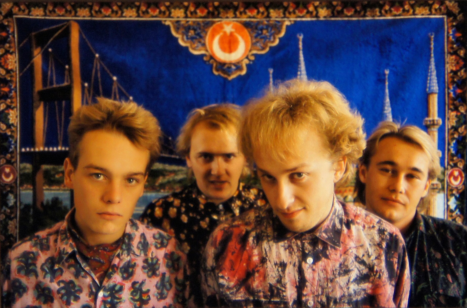 Det er 32 år siden Heart of Mary spilte inn låtene til oppfølgeralbumet som kommer først nå. Bandmedlemmene er Andersen Bøhnsdalen (f.v.), Denis Kamphaug, Levi Henriksen og Kai O. Tønnesen.