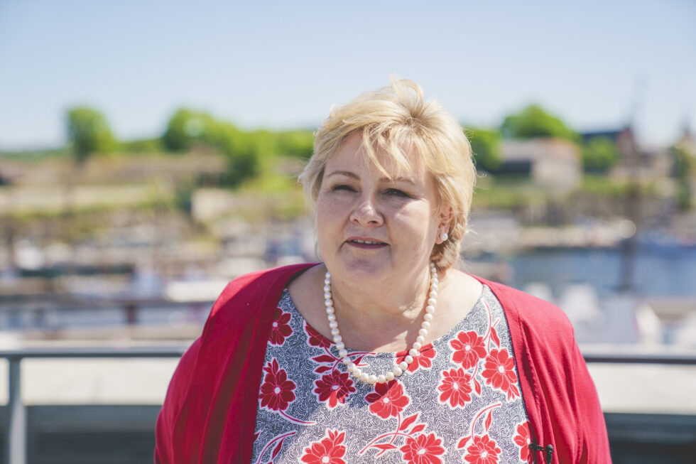Statsminister Erna Solberg.