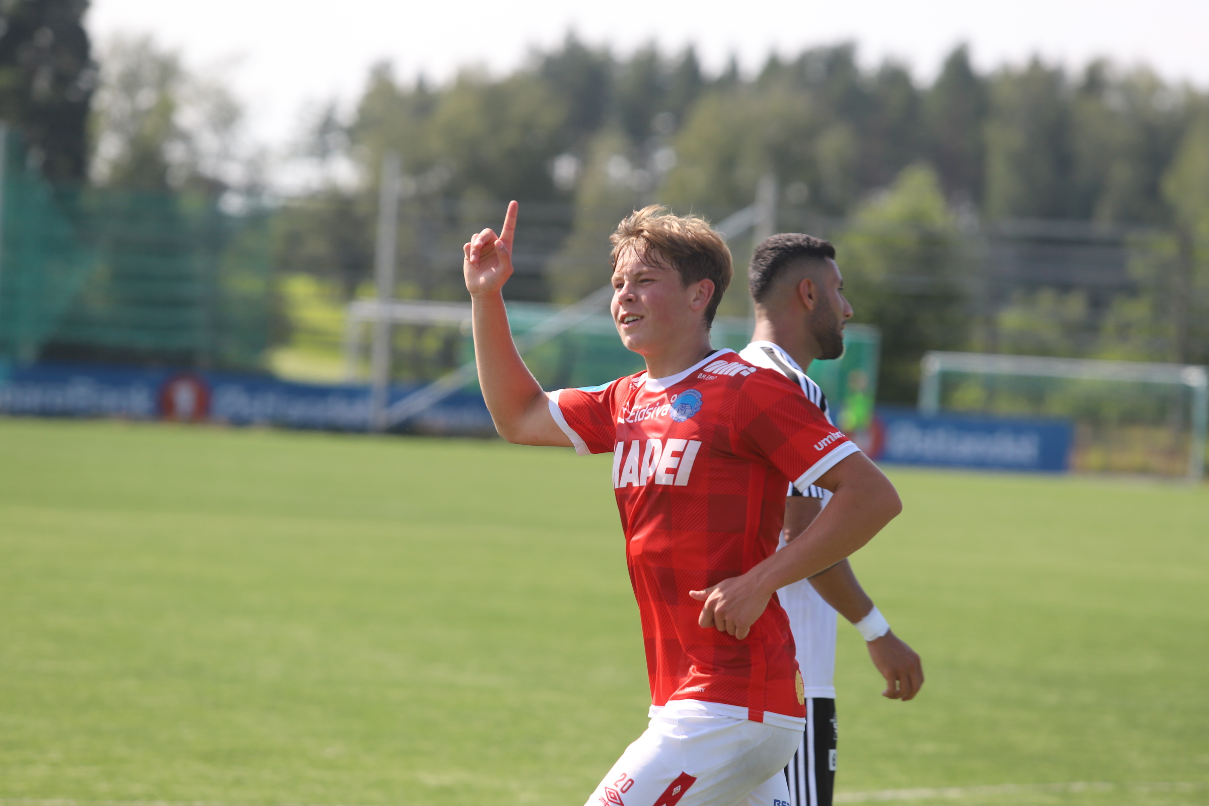 Jesper Grundt kunne juble over sin scoring.