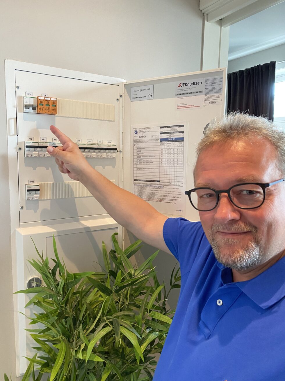 Visepresident i NITO og kommuneingeniør i Kongsvinger kommune, Kjetil Lein i sikringsskapet.