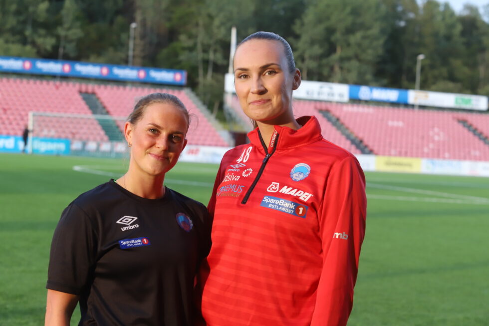 Emma Lien Håpnes (22) og Emma Vestby-Kornstad (24) utgjør rutinen på det unge KIL-laget som møter Lillestrøm i 2. cuprunde på Gjemselund onsdag kveld.