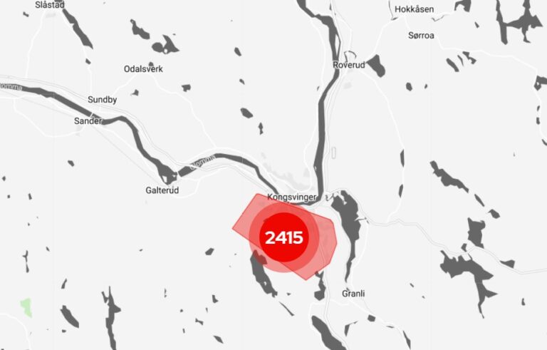 Kongsvinger by mistet langt på vei strømmen i 18-tiden.