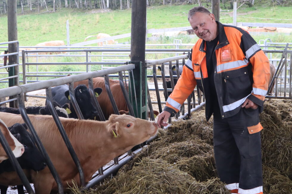 Det er generasjonsskifte på Sormerud gård. Johan Aarskog, leder for bondelaget i Brandval og Kongsvinger har overlatt den daglige driften til neste generasjon på gården. Her med svigerdatter Santina Kvesetberg
