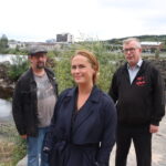 Lars Ovlien (t.v.) og Øivind Roos har Benedikte Jansen som gjest i denne episoden av Kulturstreif.