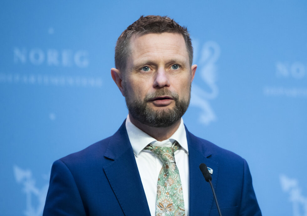Pressekonferanse med helse- og omsorgsminister Bent Høie.