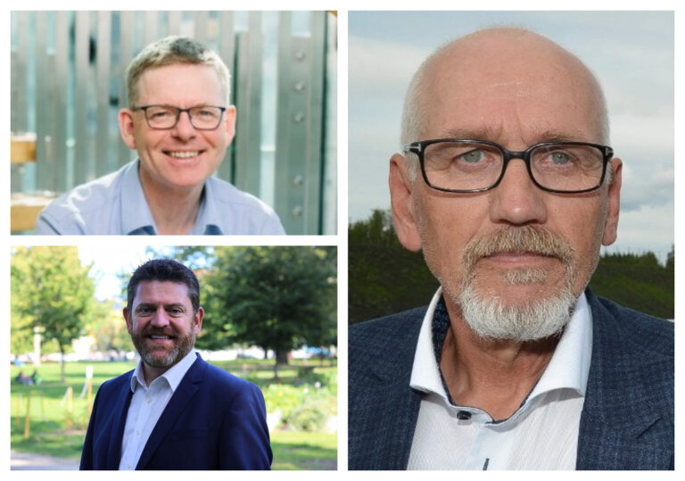 Jon Kristiansen, Chris Samways og Guttorm Tysnes.