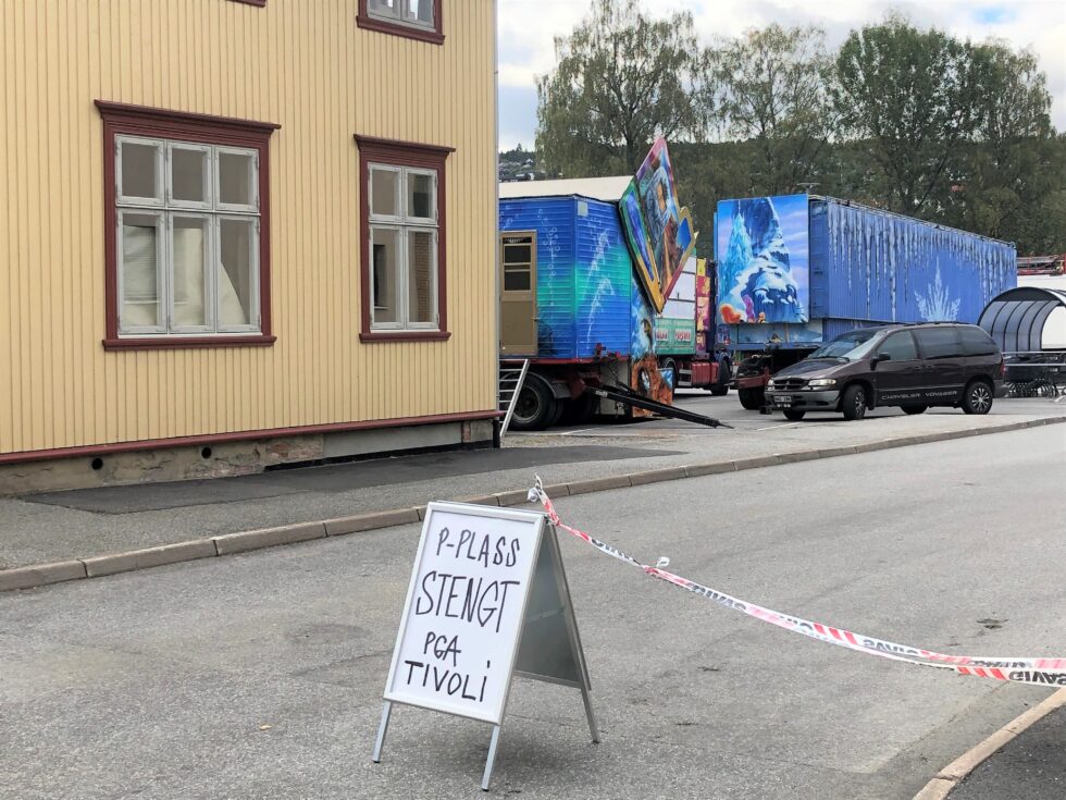 Marken er tilbake i Kongsvinger. Denne gang på parkeringsplassen utenfor Kongssenteret.