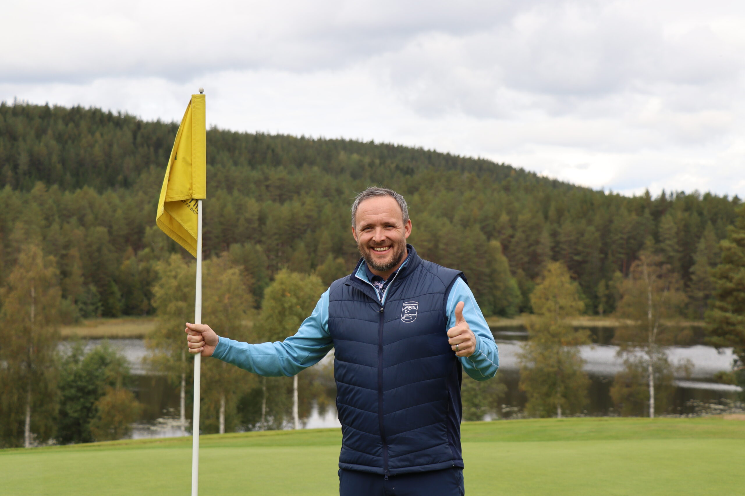 En fornøyd daglig leder, Daniel Larsson.