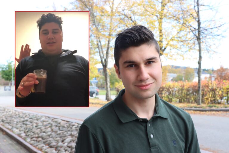 Sadug Alfeli har en helt vanlig høyde og kroppsfasong, men som 17-åring veide han likevel 129 kilo. Storspising var den gang beste medisin mot angst.