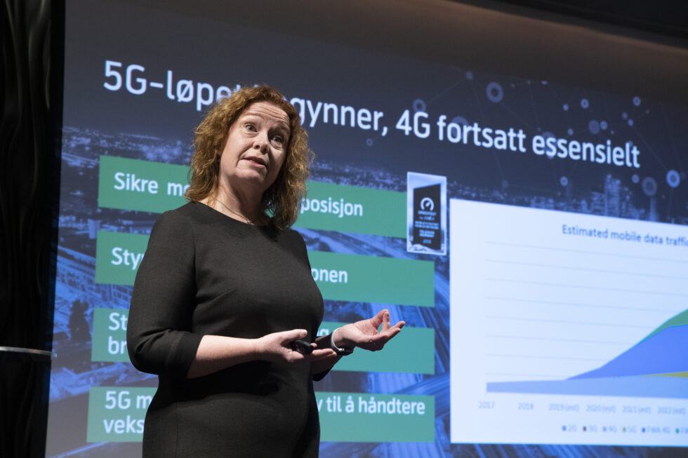 Teknologidirektør i Telenor, Ingeborg Øfsthus, lover 5G i Kongsvinger neste år.