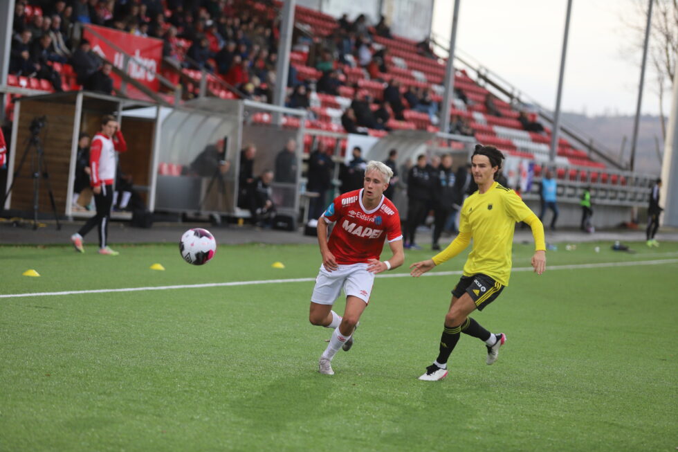 Oliver Sandberg Banken fikk sin debut fra start, og spilte samtlige minutter mot Bærum.