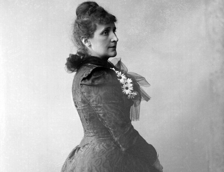 Ågot Gjems (gift Selmer) fotografert av Gustav Borgen.