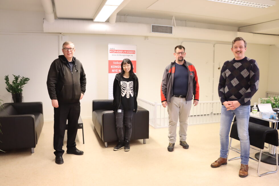 Øivind Roos (t.v.), Mille Engen, Lars Ovlien og Alf Mathias Lilleengen åpner årets første episode av Kulturstreif.