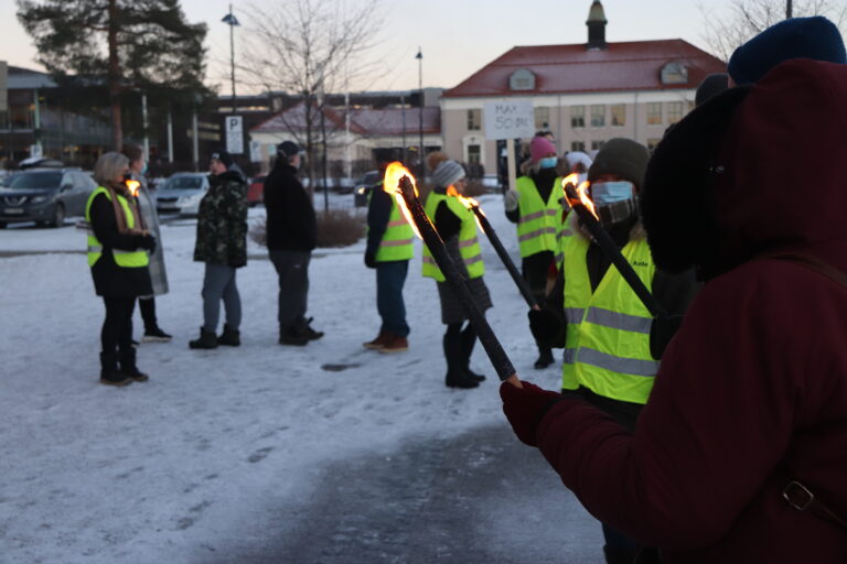 Flammende engasjement for elektrisitetprisen i Kongsvinger tidligere i vinter.