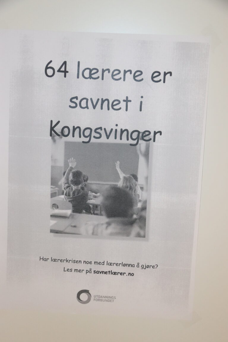 Utdanningsforbundets kampanjeplakat.