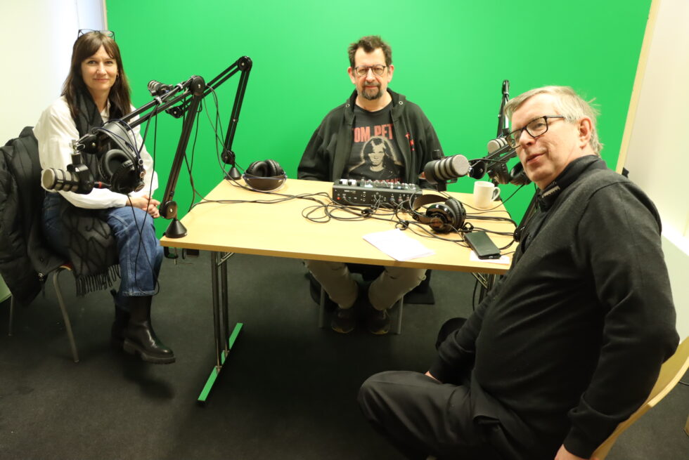 Kultursjef i Kongsvinger kommune, Stine Raaden, med kulturstref-duo Ovlien&Roos.