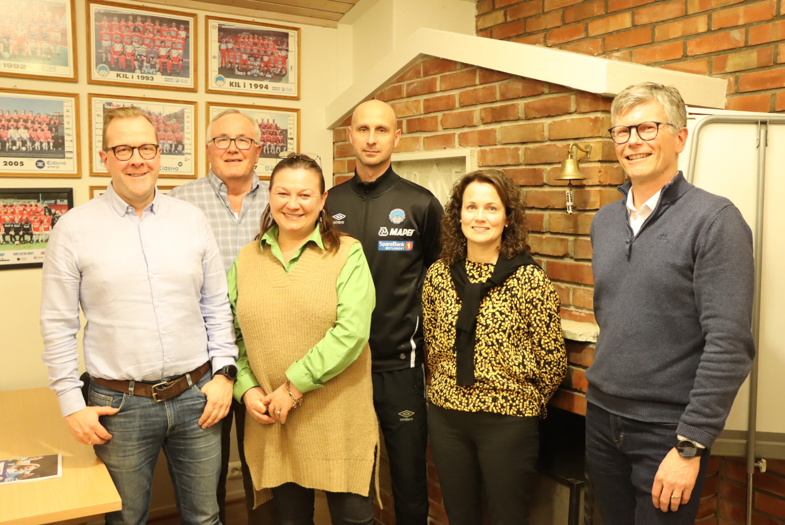 Styret med styreleder Vegard Herlyng (t.v.), nestleder Leif Næss, styremedlem Anne Haug, styremedlem Jon Inge Høiland, styremedlem Linda Opås og varamedlem Stig Solbjør.
