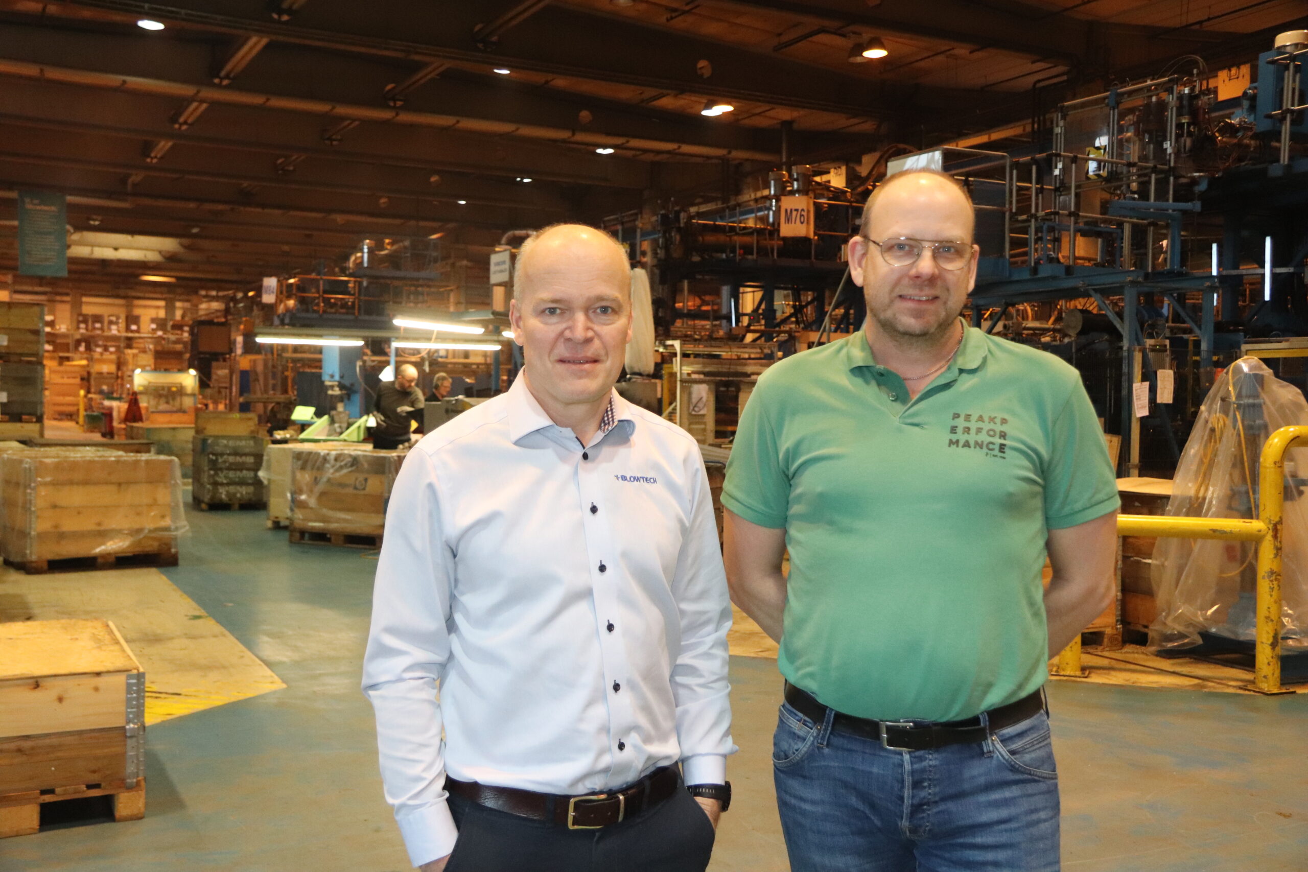 Daglig leder Anders Jansson og og produksjonssjef Stefan Jansson er henholdsvis toppsjef og produksjonssjef hos Blowtech på SIVA.