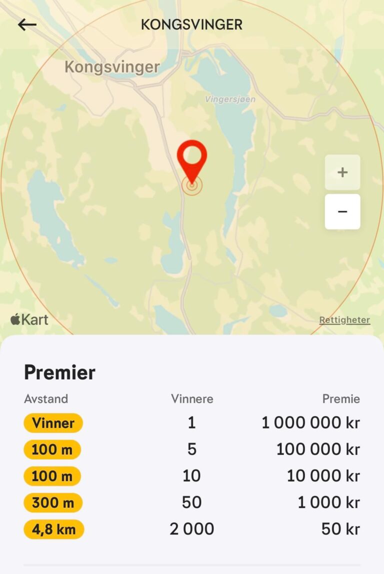 Milliongevinst fordelt på 2.066 lotterivinnere i Kongsvinger i kveld.