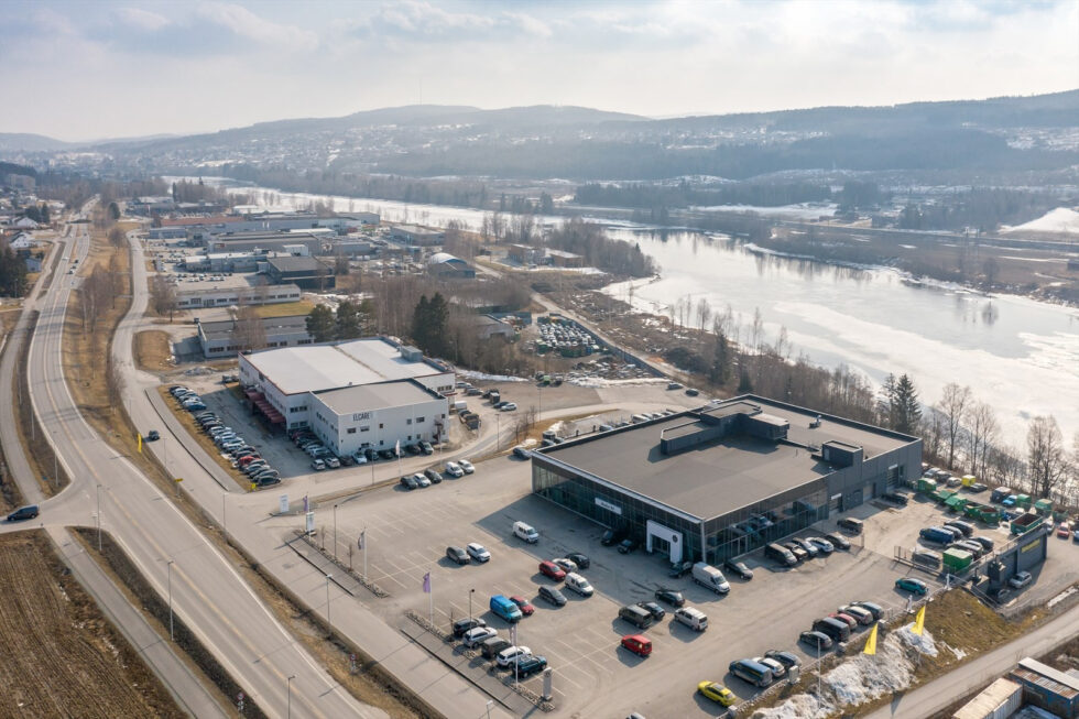 Industrivegen 55 på Langeland ligger nå ute for salg.