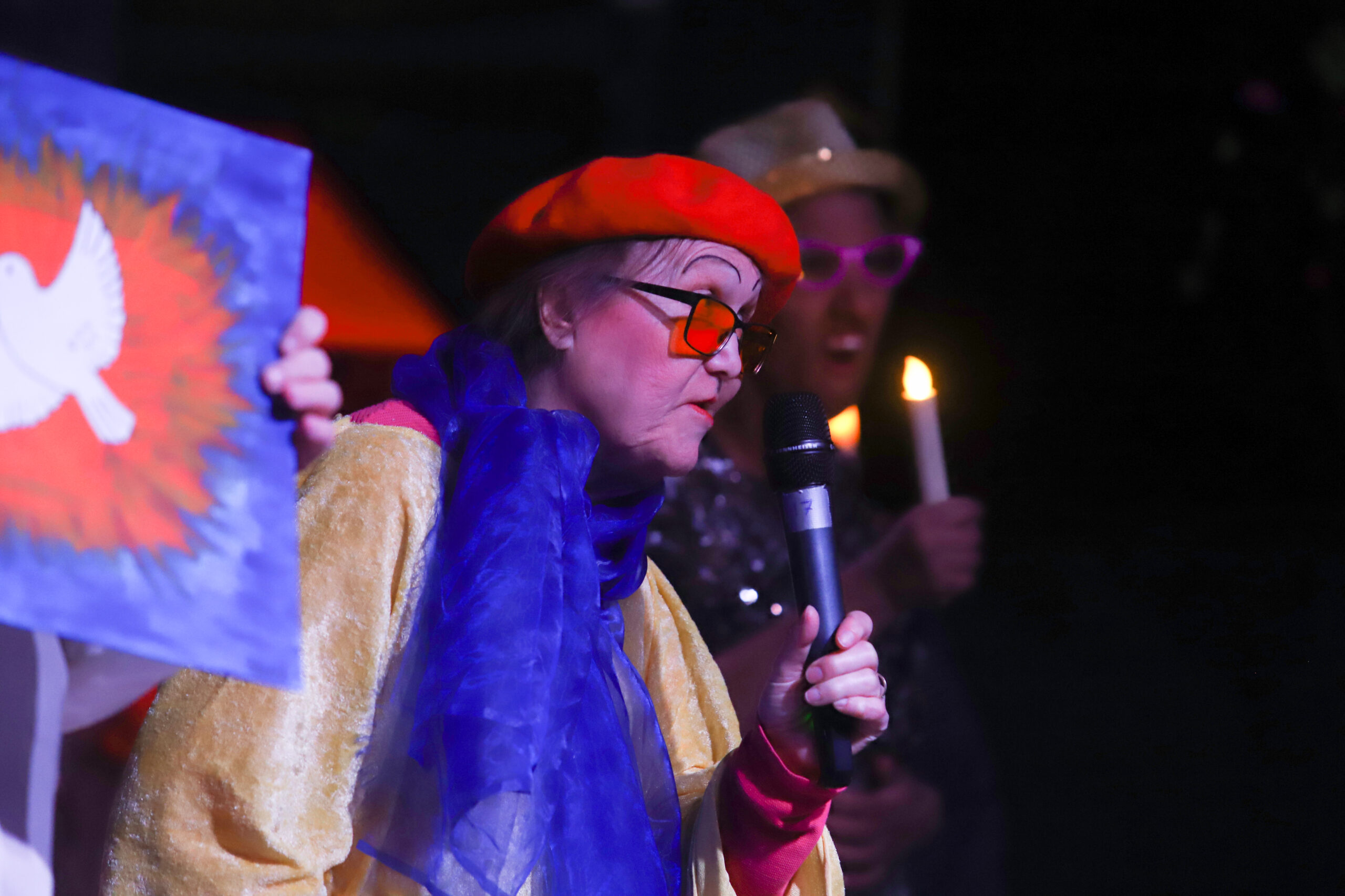 Marit Johnsen drømte om fred i sin sang.