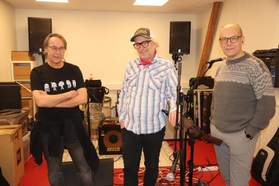 Kai Tønnessen (f.v.), Levi Henriksen og Anders Bøhnsdalen spilte henholdsvis trommer, bass og gitar i Heart of Mary.