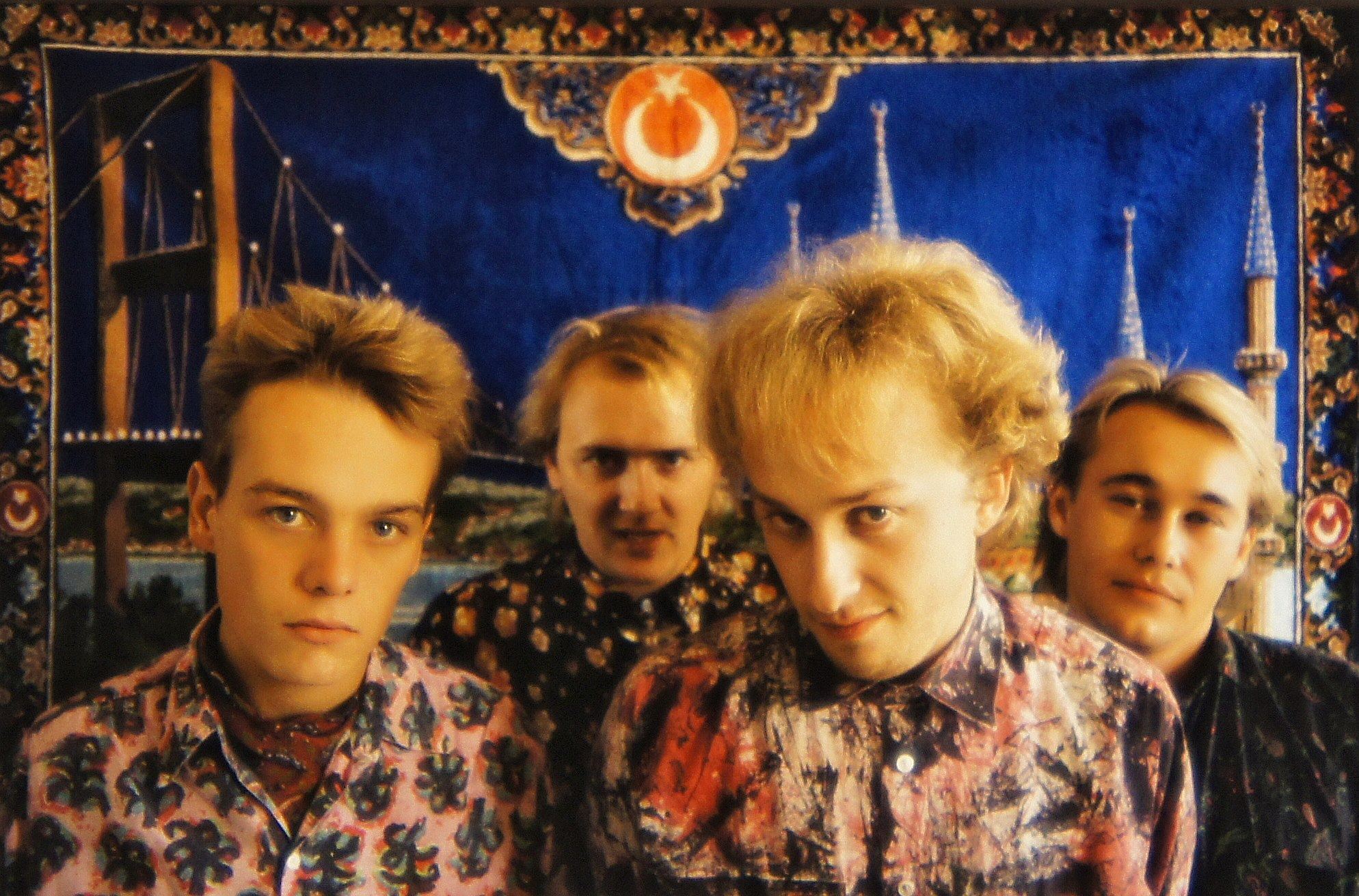 Heart of Mary i sin ungdoms vår. Fra venstre: Anders Bøhnsdalen, Denis Kamphaug, Levi Henriksen og Kai Tønnesen.
