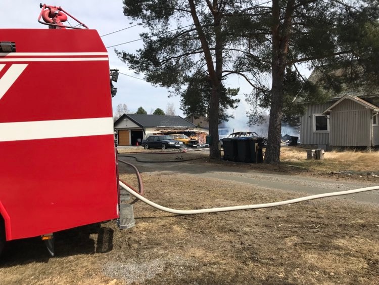 Brann på Roverud.
